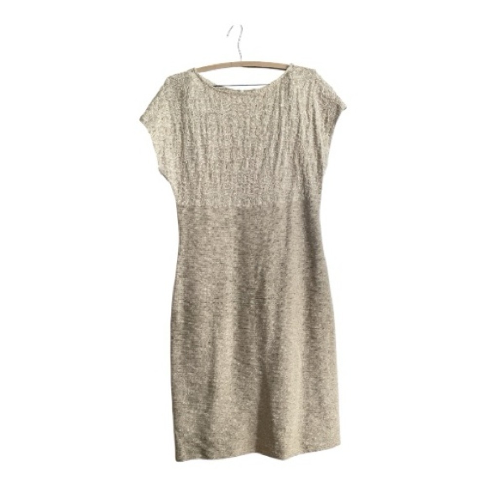 St. John Collection Women’s Beige Knit Career Dress Size 6